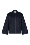 Jacket | Cotton Stretch | Sangi | Black Blue - shop_name