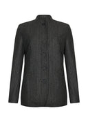 Jacket | Jersey Wool Blend | Celia | Antra/Black Stripe - shop_name