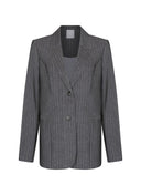Blazer | Regular-Travelqualität Print | Goshiko Dessin | Dark Antra Stripe