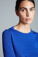 Knit | top | Half - length | cotton knit | Kie | Blue Purple Knit - shop_name