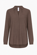 Bluse | Light-Travelqualität | Kaemi | Cacao