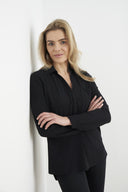 Bluse | Light-Travelqualität | Kaemi | Deep Black