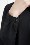 Blouse | Light travel jersey | Kaemi | Deep Black - shop_name