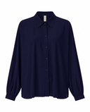 Blouse | Recycled Light Travel | Iwai | Blu Marine