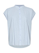 Bluse | Light-Travelqualität mit Dessin | Tokiko Dessin | Cashmere Blue Stripe