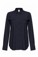 Blouse | Recycled Regular Travel | Masea | Black-Blue