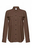 Blouse | Recycled Regular Travel | Masea | Cacao
