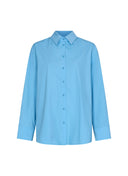 Blouse | Poplin Stretch | Mieka | Alaskan Blue