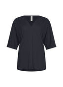 Top | Soft Travel | Naruka | Black - Blue - shop_name