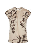 Top | Viscose Ecovero Satin Stretch | Edano | Blossom Branch