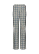 Pants | Travel Jersey | Masami Dessin | Grey/ Blue Check - shop_name