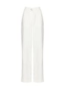 Pantalon | Linen Viscose Structure | Rieka | soft white
