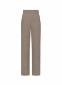 Hose | Piqué-Travelqualität | Wary Pique | Cacao Brown Structure