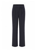 Pantalon | Comfort Travel | Biharu | Black-Blue