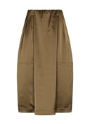Skirt | Heavy Satin Stretch | Koiny | Olive Satin - shop_name
