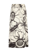 Rok | Satin Viscose Dessin | Panuki Dessin | Ink Blossom