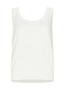 Knits | Linen Cotton Rec. Pol. | Ouka | white linen