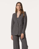 Blazer | Regular Travel Print | Goshiko Dessin | Dark Antra Stripe