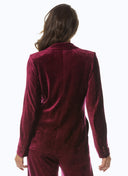 Blazer | Velour Tencel | Sakumi | Wine Red Velvet - shop_name