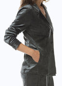 Blazer | Velour Tencel | Sakumi | Silver Velvet - shop_name
