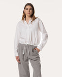 Bluse | Cotton Stretch | Agano | White
