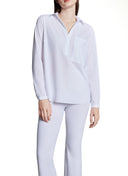 Blouse | Light travel jersey | Kaemi | White