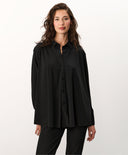 Bluse | Light-Travelqualität | Milly | Deep Black