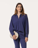 Bluse | Recycled Regular-Travelqualität | Sotoky | Sparkling Grape