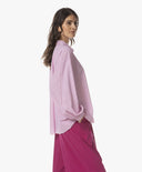 Blouse | Light Travel Dessin | Iwai Dessin | Pink Lady Stripe