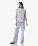 Bluse | Light-Travelqualität mit Dessin | Tokiko Dessin | Cashmere Blue Stripe