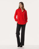 Blouse | Light travel jersey | Kaemi | Spicy Red