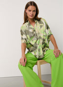 Top | Satin Viscose Dessin | Fusami | Fluor Flower - shop_name