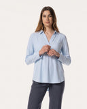 Bluse | Soft-Travelqualität | Meky Soft | Cashmere Blue