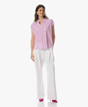 Blouse | Light Travel Dessin | Tokiko Dessin | Pink Lady Stripe