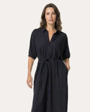 Kleid | Regular-Travelqualität | Ywa | Black-Blue