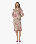 Dress | Satin Viscose Dessin | Sawaby Dessin | pinstripe petal - shop_name
