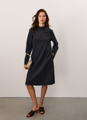 Dress | Bonded Travel | Hanae | Black - Blue - shop_name