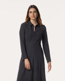 Kleid | Comfort-Travelqualität | Lujika | Black-Blue