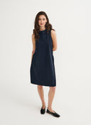 Dress | Travel Jersey | Amya | Black-Blue