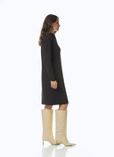 Dress | Regular Travel | Lusea | Deep Black - shop_name