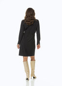 Dress | Regular Travel | Lusea | Deep Black - shop_name