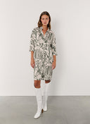 Dress | Satin Viscose Dessin | Maro | Butterfly - shop_name