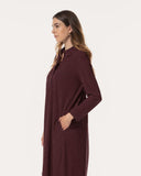 Jurk | Recycled Regular Travel | Riku | Merlot