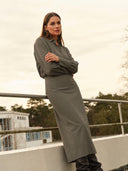Kleid | Recycled Regular-Travelqualität | Sika | Olive Night