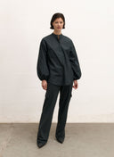 Blouse | Soft Cotton Stretch | Tokiyo | Grey Cotton - shop_name