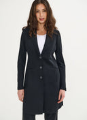 Blazer | Long | Travel Jersey | Luna | Deep Black - shop_name