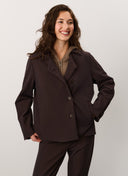 Jacket | Bonded Travel | Misato | Dark Brown - shop_name