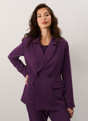 Blazer | Crepe | Takeo | Blackberry Wine - shop_name