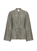 Jacket | Regular Travel Print | Sango | Dusky Green Structure - shop_name