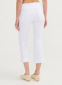 Broek | Cropped Flare | Travel Jersey | Kaya | White